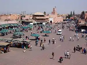 Djemaa el Fna i Marrakech