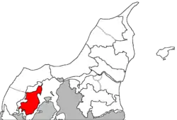 Morsø Provstis beliggenhed i Aalborg Stift