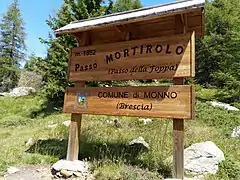 Passo della Foppa (MORTIROLO) 1.852 m.o.h.