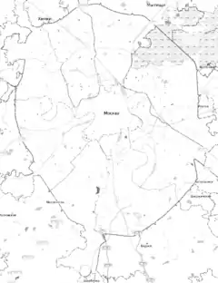 Park Pobedy ligger i Moscow Ring Road