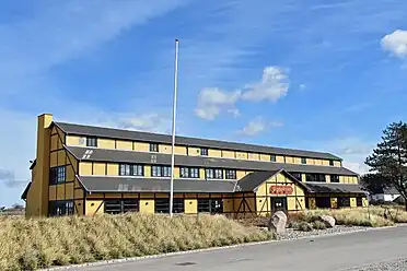 Skipperkroen ved Mullerup Havn ligger ud til bugten