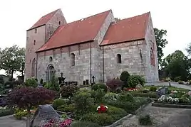 Munkbrarup Kirke fra 1582, viet til Sankt Laurentius