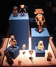 Figurer i det lokale Teotihuacan bymuseum.