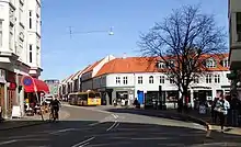 Nørregade deler indre by og Øgadekvarteret (Vesterbro).