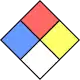 NFPA 704 firefarvet diamant