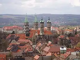 Den gamle bydel i Naumburg  og Domkirken