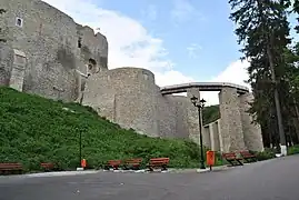 Neamț Citadel på Pleșu-bakken