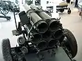 Bagende af en Nebelwerfer 41.
