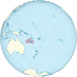 Ny Kaledoniens placering