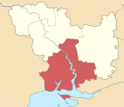 Mykolajiv rajons beliggenhed i Mykolajiv oblast
