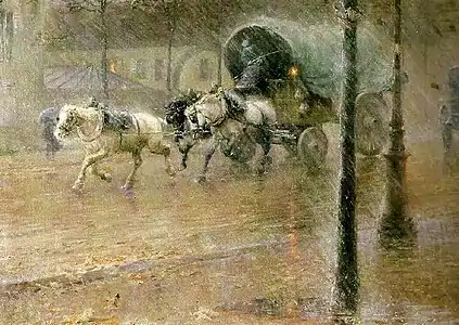 I regnen, Paris, 1886