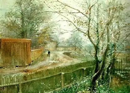 (1) Höst, Efterår ved Varberg, 1888. NM 4120