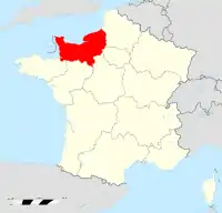 Map of Normandie