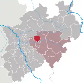 Lage des Dortmund in Nordrhein-Westfalen (anklickbare Karte)