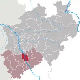 Lage des Köln in Nordrhein-Westfalen (anklickbare Karte)