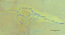 North Platte Rivers løb og afvandingsområde