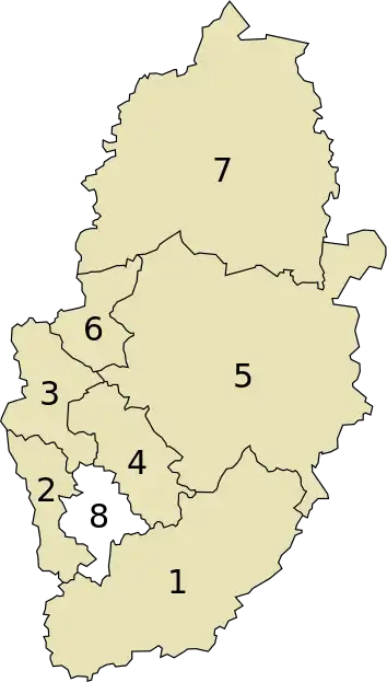 Områder i Nottinghamshire