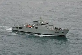 NRP Viana do Castelo under søprøver i 2009