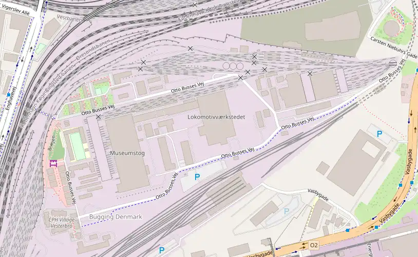 Området omkring Jernbanebyen i København