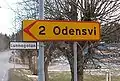 Odensvi, Betyder "Odins helligdom", og er et af de toponymer, der er opkaldt efter Odin