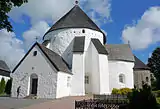 Den romanske Østerlars Kirke på Bornholm (1150).