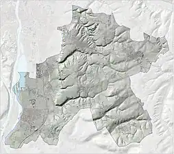 Reliëfbeeld van de gemeente Eijsden-Margraten