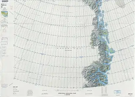 Kort over det nordøstlige Grønland