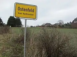 Byskilt i Østerfjolde/Ostenfeld