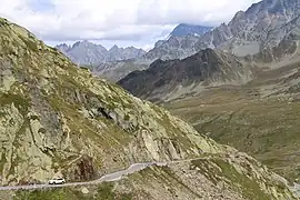 Østlige side af passet