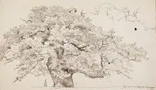 P.C. Skovgaard, Storkeegen, Jægerspris, 1842, Skovgaard Museet