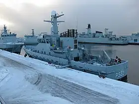 HDMS Najaden (P523) fortøjet ved Flådestation Korsør