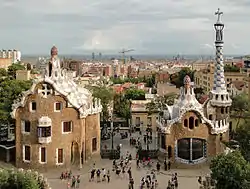 Verdensarvsparken Parc Güell i Barcelona.