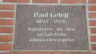 Mindetavle på 3Fs bygning, Tømmergangen 5 i Ribe