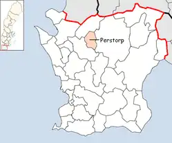 Perstorps kommuns beliggenhed i Skåne län