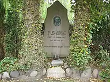 Gravsted og monument for Peter Sabroe