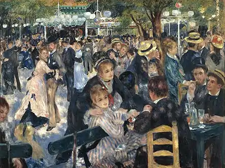 Dans i Le Moulin de la Galette, 1876