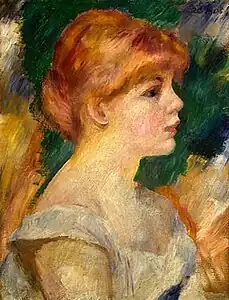 Profilportræt, 1885. Af Renoir