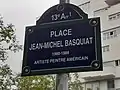 Place Jean-Michel Basquiat i Paris.