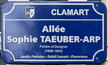 Allée Sophie Taeuber-Arp Clamart, Hauts-de-Seine Frankrig