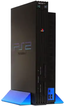 En PlayStation 2 i den originale farve