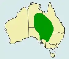 Pogona vitticeps udbredelse