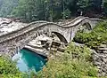 Ponte dei Salti, gangbro i Ticino i Schweiz, fra 1600-tallet.