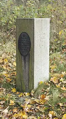 Postament af granit ved Kongsbjerg / Lisbjerg