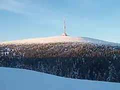 TV-tårn på toppen af Praděd
