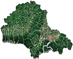 Predeals beliggenhed i Brașov-distriktet