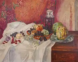Stilleben med frugter, 1937Bocal de cerises