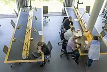 Rigsarkivets læsesal i Odense. Foto: Rigsarkivet, 2022.