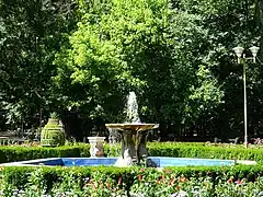 Springvand i byparken