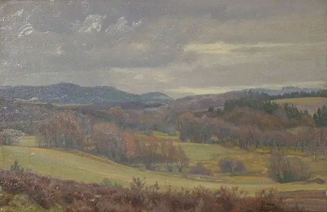 Bakket landskab, 1940