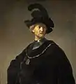 Rembrandt, En gammel mand i en gorget og en sort kasket, 1631, 44,5 × 40 cm